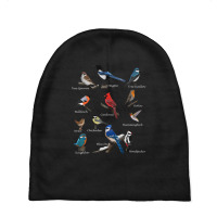 Garden Birds Cardinal Blue Jay Hummingbird Robin Wren Finch Baby Beanies | Artistshot