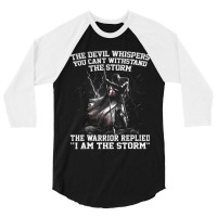 The Devil Whispered In My Ear I Whispered Back 3/4 Sleeve Shirt | Artistshot