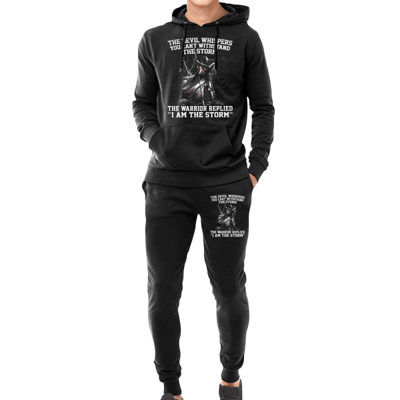 The Devil Whispered In My Ear I Whispered Back Hoodie & Jogger Set | Artistshot