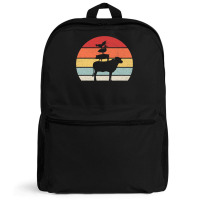 Retro Farm Animals Animal Lover Cow Pig Duck & Chicken Backpack | Artistshot