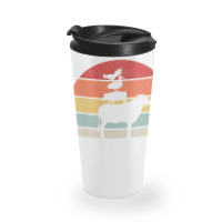 Retro Farm Animals Animal Lover Cow Pig Duck & Chicken Travel Mug | Artistshot