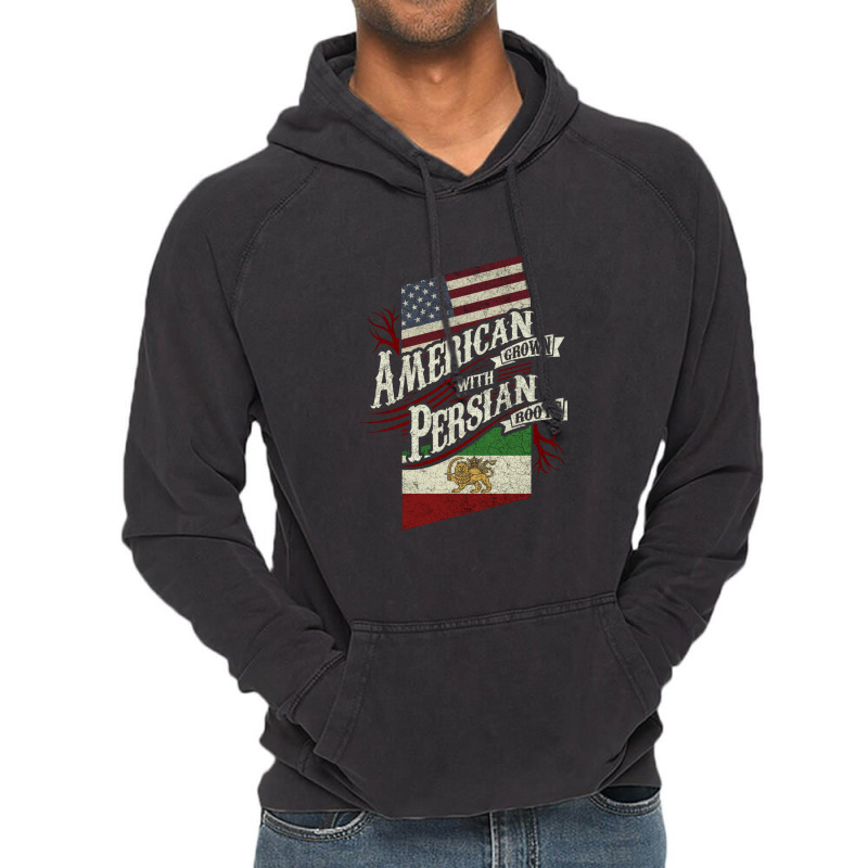 American Grown With Persian Roots 1 Vintage Hoodie | Artistshot