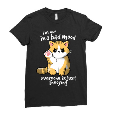 Bad Mood Ladies Fitted T-shirt Designed By Arsyad