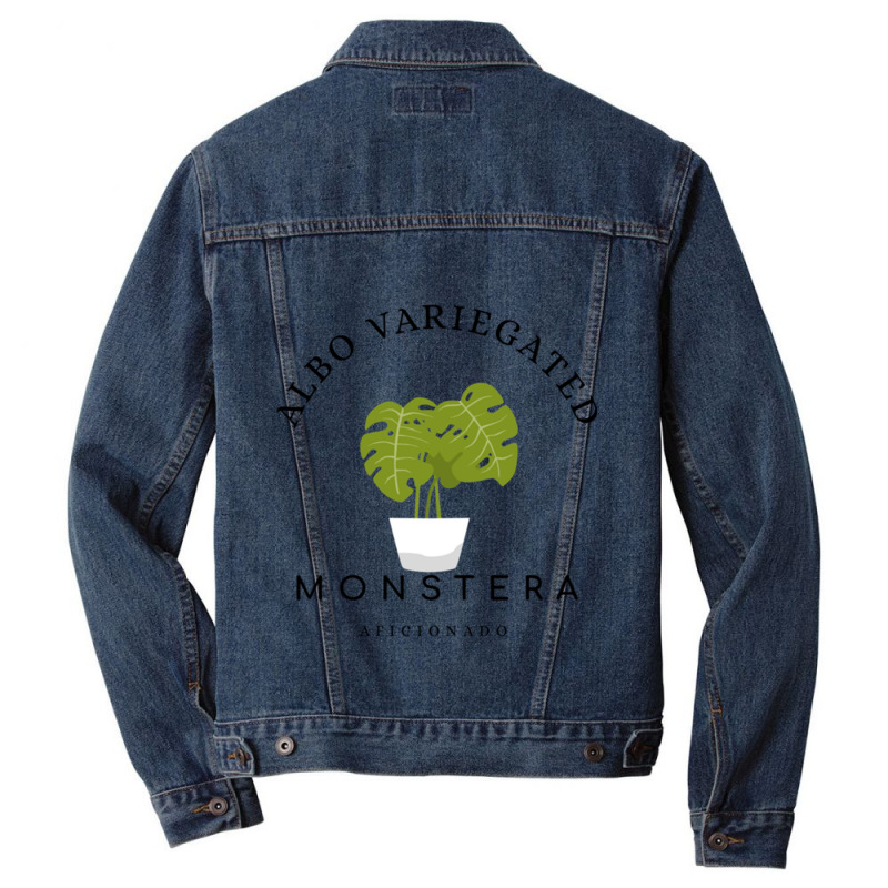 Albo Variegated Monstera Aficionado Men Denim Jacket | Artistshot