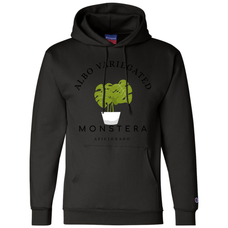 Albo Variegated Monstera Aficionado Champion Hoodie | Artistshot