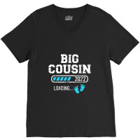 Big Cousin Loading 2022 For Pregnancy Announcement V-neck Tee | Artistshot