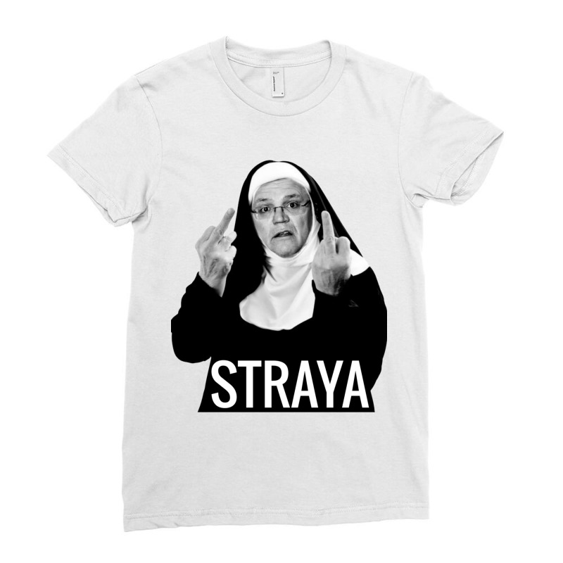 Scomo Nun Ladies Fitted T-Shirt by cm-arts | Artistshot