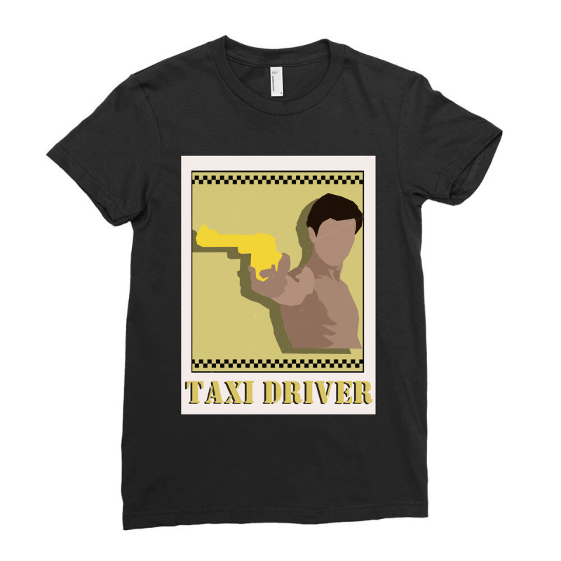 Taxi Driver Poster Gift Ladies Fitted T-Shirt by MarkDesharnais | Artistshot