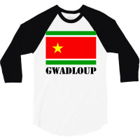 Nation Guadeloupe 3/4 Sleeve Shirt | Artistshot