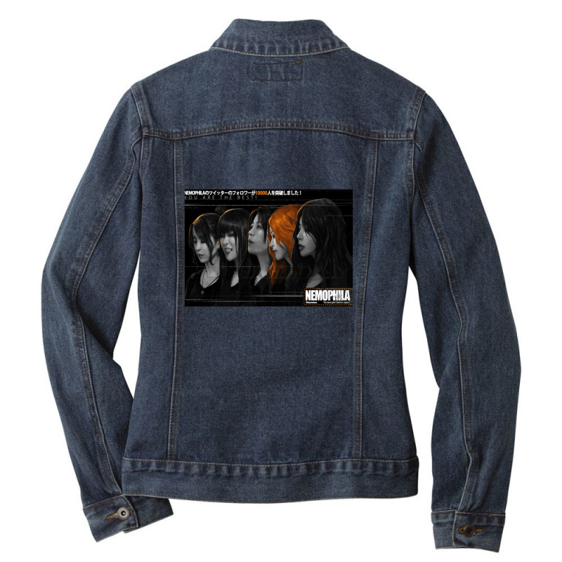 The Best Nemophila Ladies Denim Jacket by AnabellaRobbins | Artistshot