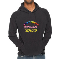 Birthday Squad Matching Family Group Birthday Party Vintage Hoodie | Artistshot