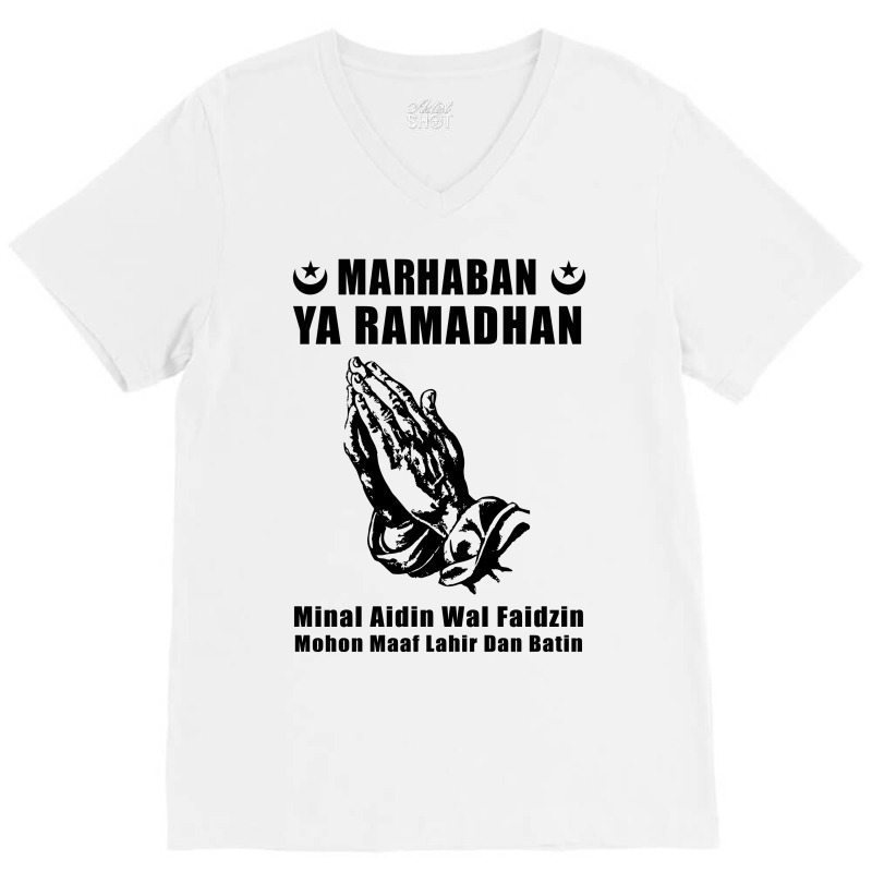 Marhaban Ya Ramadhan V-neck Tee | Artistshot