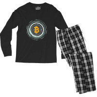 Bitcoin Cryptocurrency Crypto Pullover Men's Long Sleeve Pajama Set | Artistshot