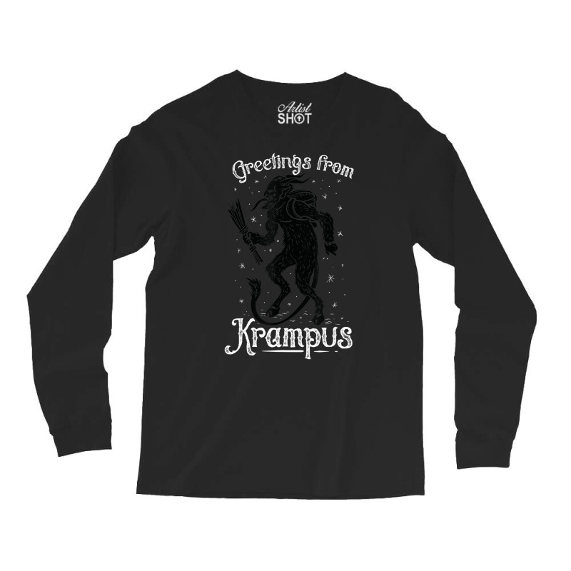 Greetings From Krampus, Fun Pre-germanic Paganism Long Sleeve Shirts | Artistshot