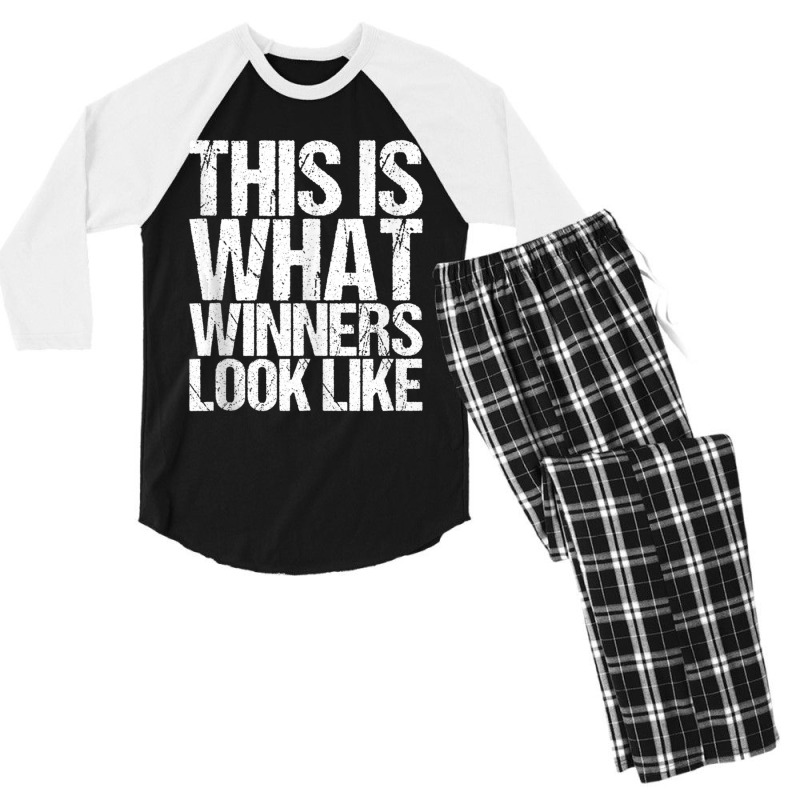 This Is What Winners Look Like Workout Men's 3/4 Sleeve Pajama Set | Artistshot