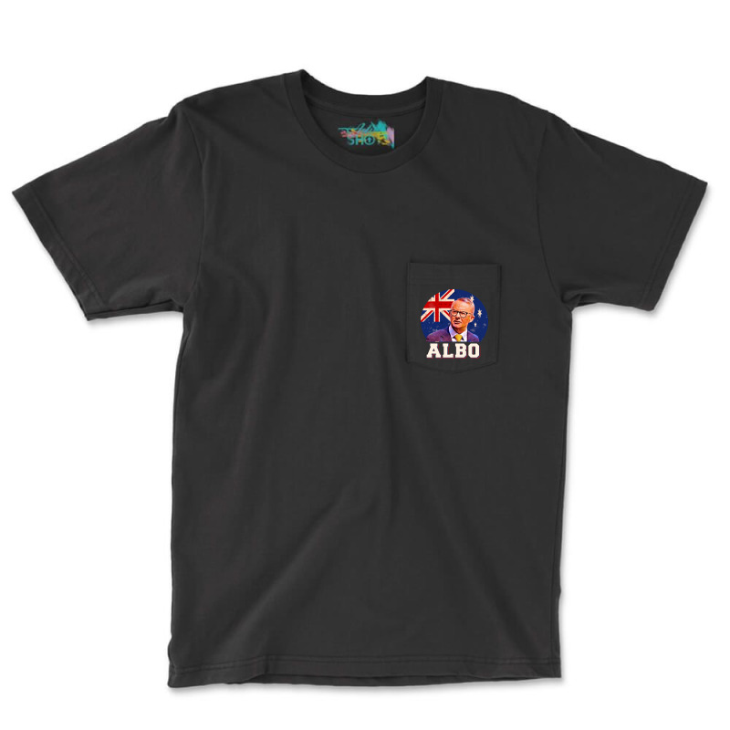 Australian Labor Party  Albo  Australian Flag Retro 2022 Pocket T-shirt | Artistshot