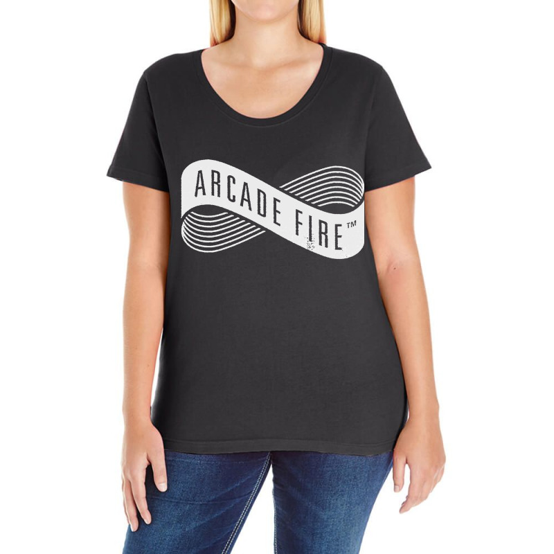 Arcade Fire Classic Ladies Curvy T-Shirt by cm-arts | Artistshot