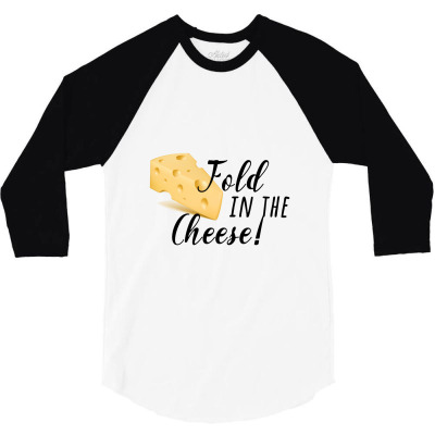 Fold In The Cheese 3/4 Sleeve Shirt Designed By Hrndzaar