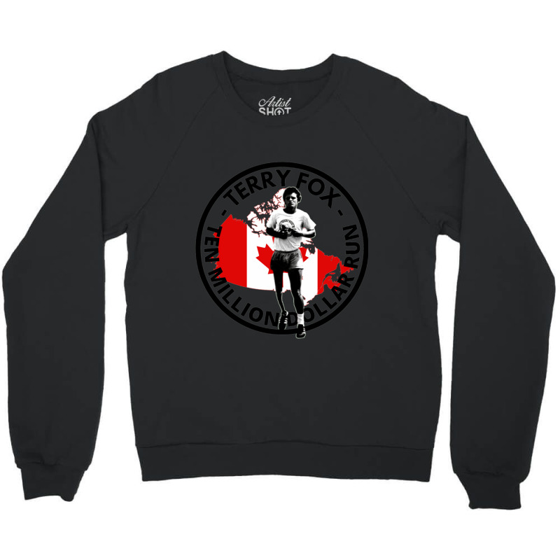 Terry Fox Ten Million Dollar Run Crewneck Sweatshirt by cm-arts | Artistshot