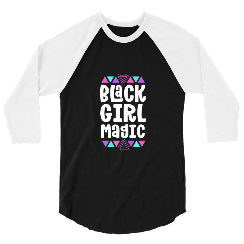 Black Girl Magic Black History Month For Girls Women Premium 3/4 Sleeve Shirt | Artistshot