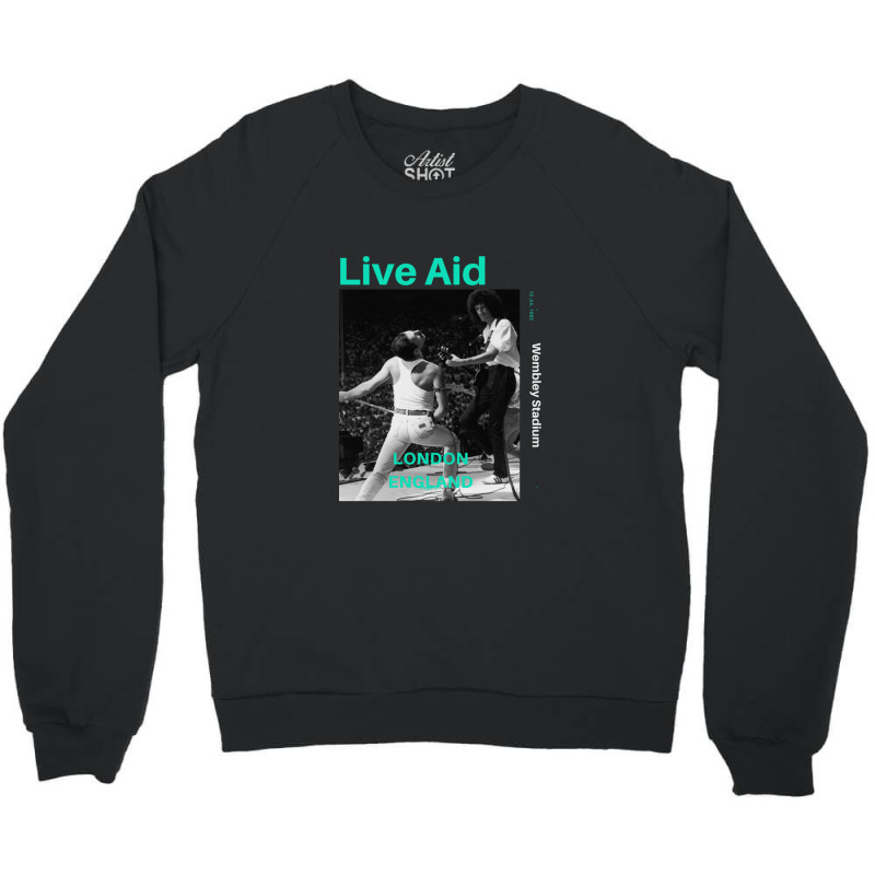 Live Aid At Wembley Essential 1 Crewneck Sweatshirt by cm-arts | Artistshot