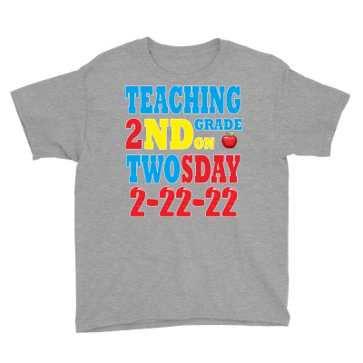 Funny Twosday Text Design Youth Tee Designed By Fga Apparel