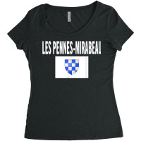 Les Pennes Mirabeau Flag National France Pride Gift Women's Triblend Scoop T-shirt | Artistshot