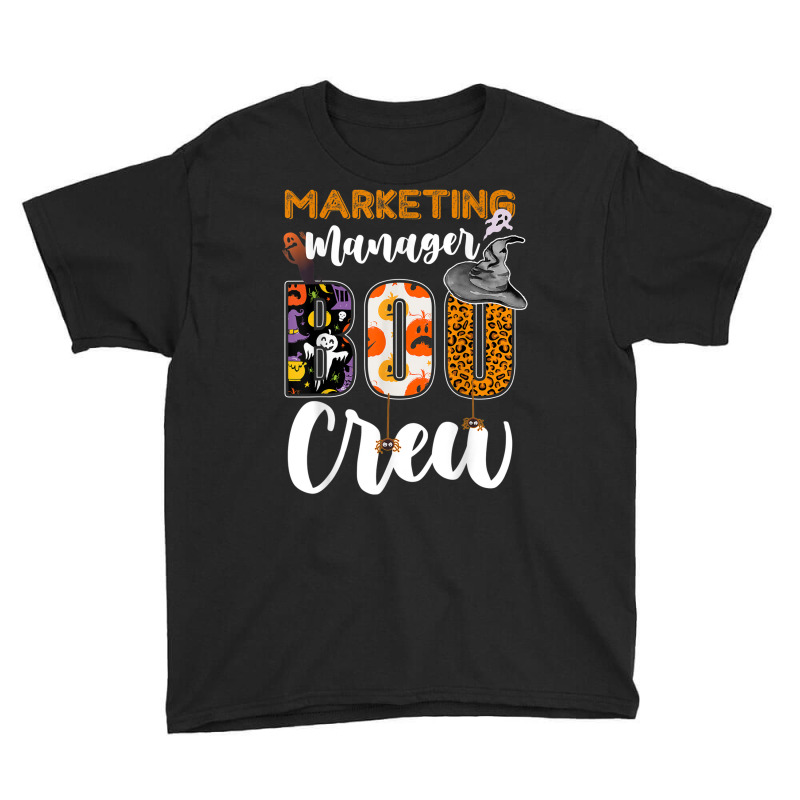 Marketing Manager Boo Crew Halloween Matching Marketer Youth Tee by August | Artistshot