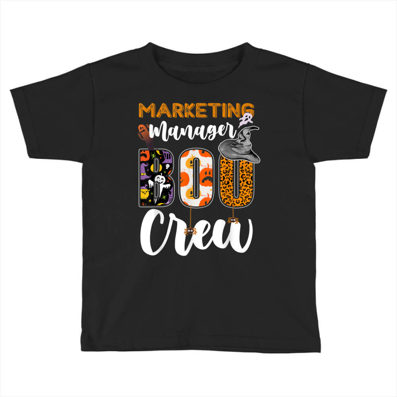 Marketing Manager Boo Crew Halloween Matching Marketer Toddler T-shirt by August | Artistshot