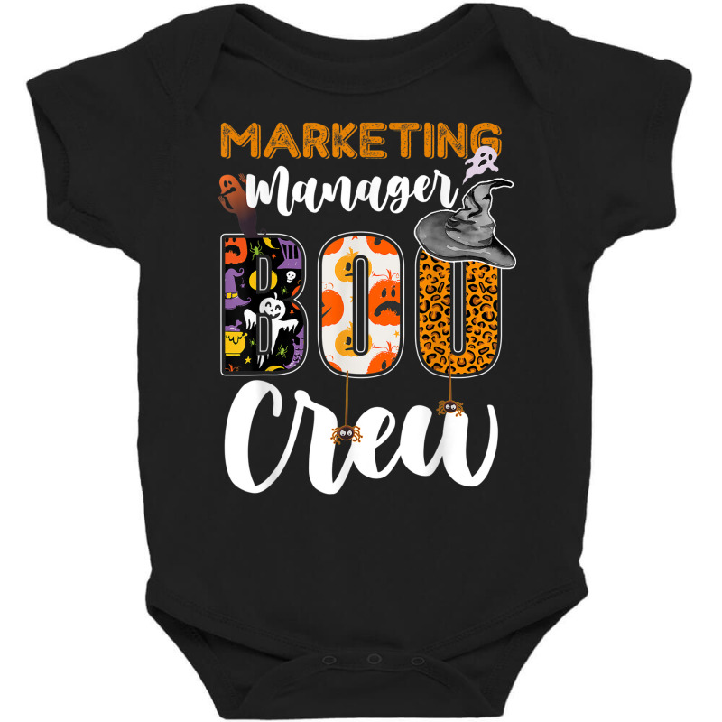 Marketing Manager Boo Crew Halloween Matching Marketer Baby Bodysuit by August | Artistshot