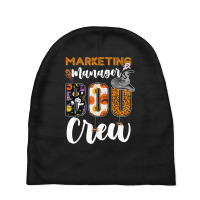 Marketing Manager Boo Crew Halloween Matching Marketer Baby Beanies | Artistshot