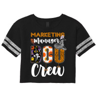 Marketing Manager Boo Crew Halloween Matching Marketer Scorecard Crop Tee | Artistshot