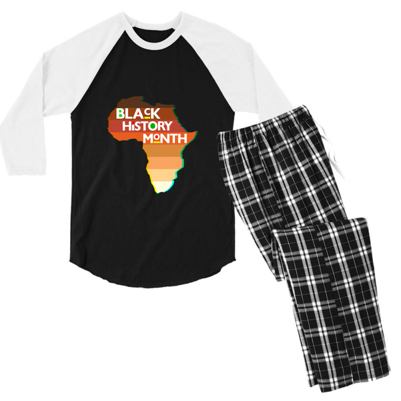 Black History Month 2022 Africa Melanin Men Women Boys Girls Men's 3/4 Sleeve Pajama Set | Artistshot