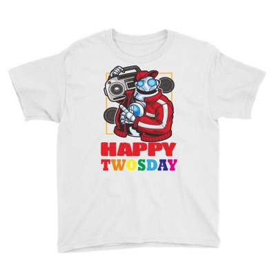 Funny Twosday Music Lover Youth Tee Designed By Fga Apparel