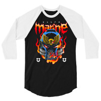 Ultra Marine Metal, Ultra Marine Metal Vintage, Ultra Marine Metal Art 3/4 Sleeve Shirt | Artistshot