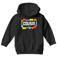 Master Builder Cousin Bricks Blocks Building Family Set Youth Hoodie | Artistshot