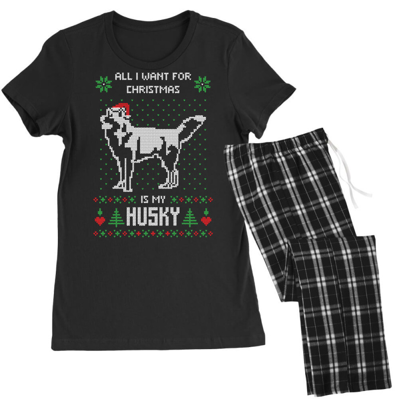 All I Want For Christmas Is My Husky Women's Pajamas Set by Bertrand Angulo | Artistshot