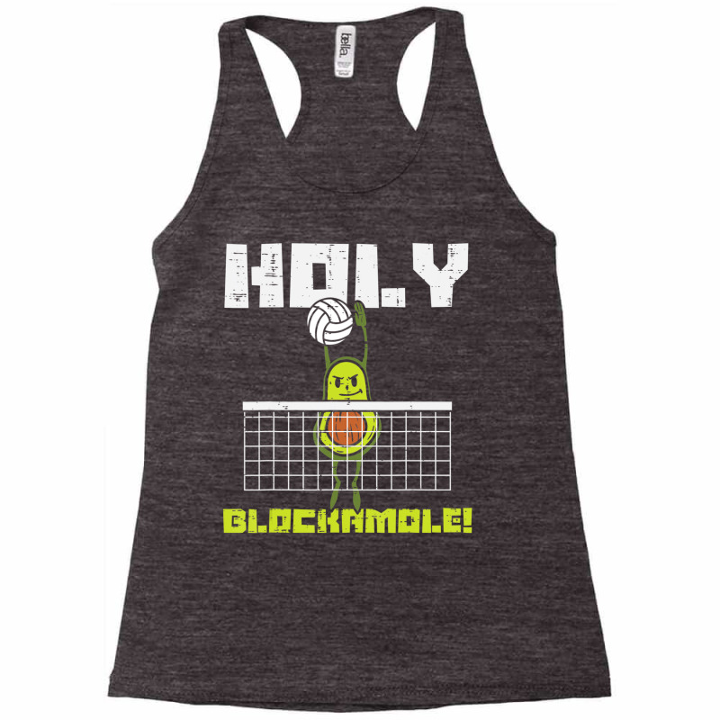 Holy Blockamole Avocado Volleyball Player Blocker Men Women Racerback Tank by cm-arts | Artistshot