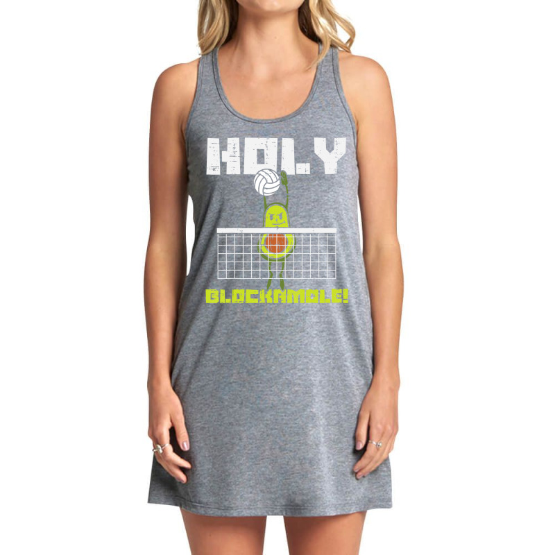 Holy Blockamole Avocado Volleyball Player Blocker Men Women Tank Dress by cm-arts | Artistshot