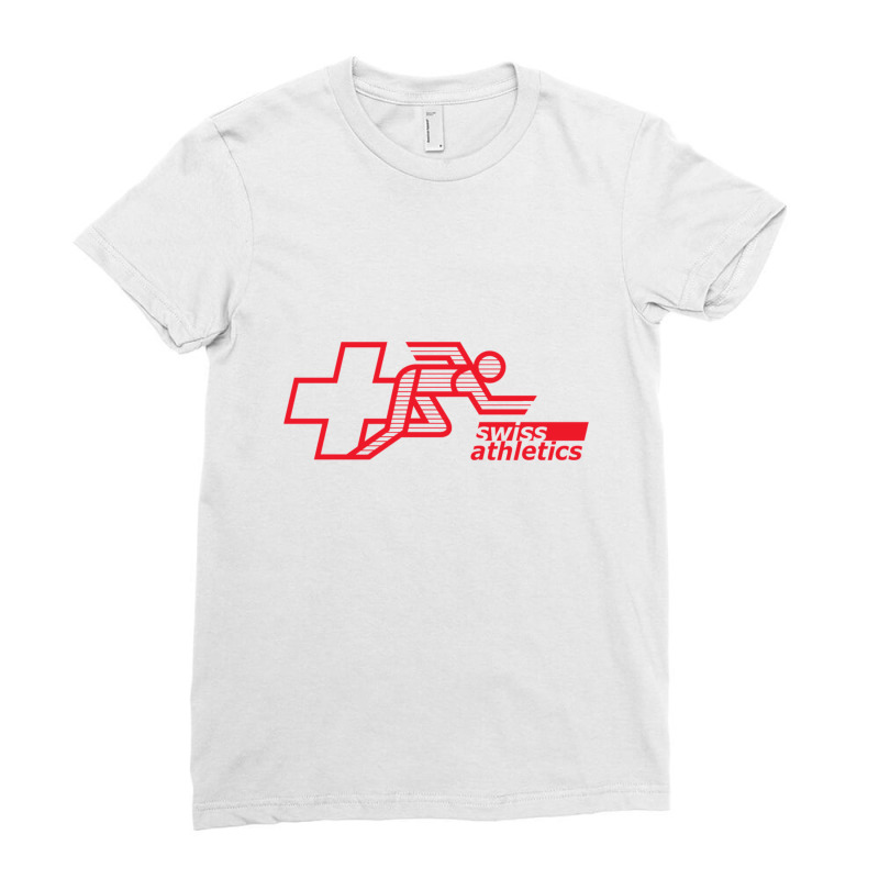 Sports Governing Bodies In Switzerland Ladies Fitted T-Shirt by cm-arts | Artistshot