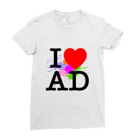 I Heart Ad (andorra) Ladies Fitted T-shirt | Artistshot