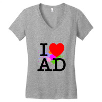 I Heart Ad (andorra) Women's V-neck T-shirt | Artistshot