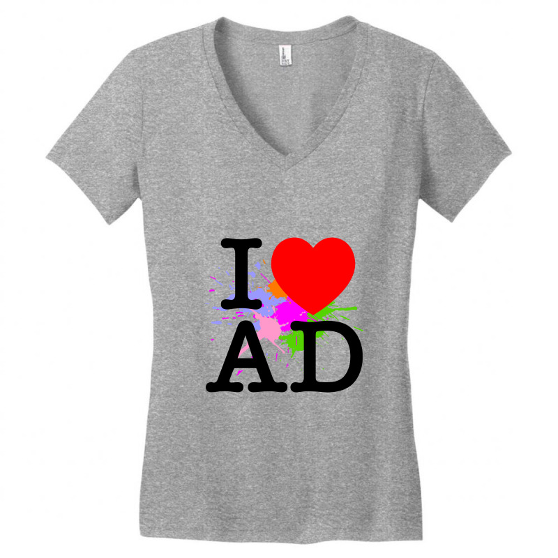 I Heart Ad (andorra) Women's V-neck T-shirt | Artistshot