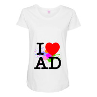 I Heart Ad (andorra) Maternity Scoop Neck T-shirt | Artistshot