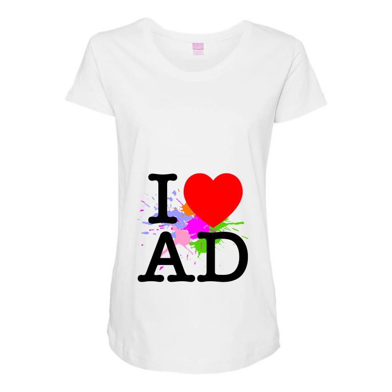 I Heart Ad (andorra) Maternity Scoop Neck T-shirt | Artistshot