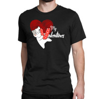 My Cat Is My Valentines Classic T-shirt | Artistshot