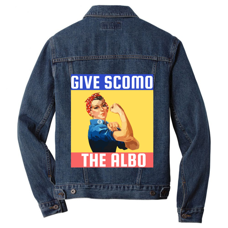 Give Scomo The Albo Men Denim Jacket by cm-arts | Artistshot