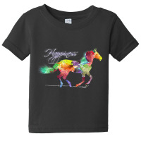 Horse Happiness Horse Lover Equestrian Baby Tee | Artistshot