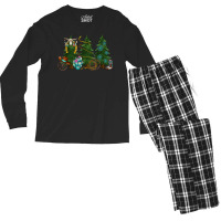 Boho Bull Skull Cowboy Boots Western Christmas Tree Gemstone Men's Long Sleeve Pajama Set | Artistshot