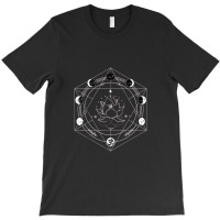 Black Lotus Moon Flower Phases Yoga T-shirt | Artistshot